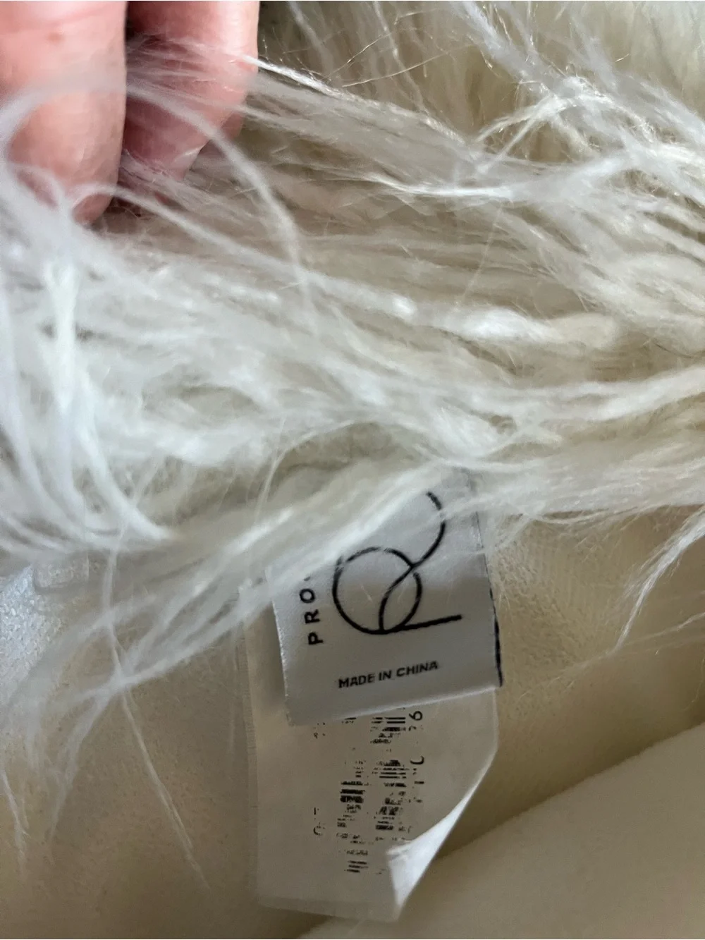 Project 62 White Faux Fur Throw Blanket